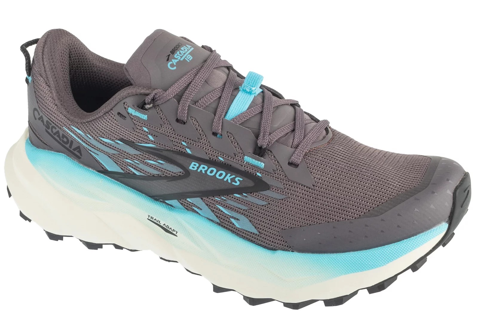 נעלי ריצה ברוקס לנשים Brooks Cascadia 19 - אפור-לבן