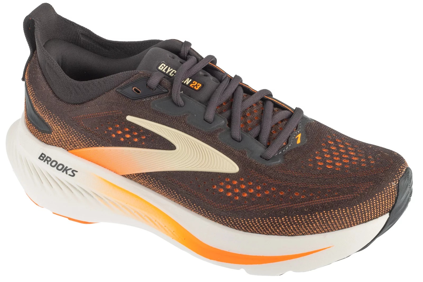 נעלי ריצה ברוקס לגברים Brooks Glycerin 23 - חום/כתום