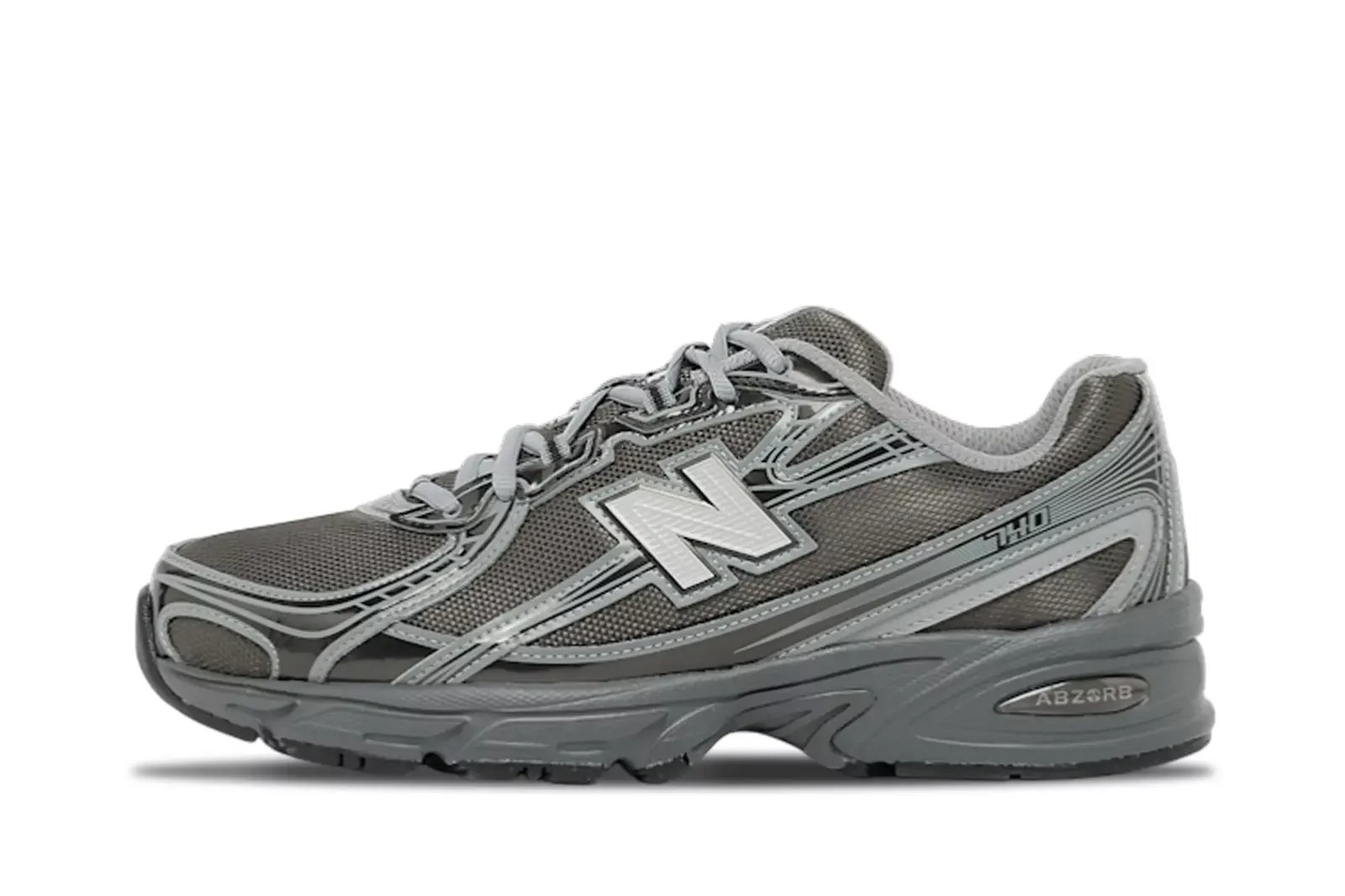 נעלי סניקרס ניו באלאנס לגברים New Balance 740 - אפור אבן