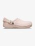 נעליים שטוחות קרוקס לגברים Crocs Classic Crafted Vegan Suede Clog - בז'