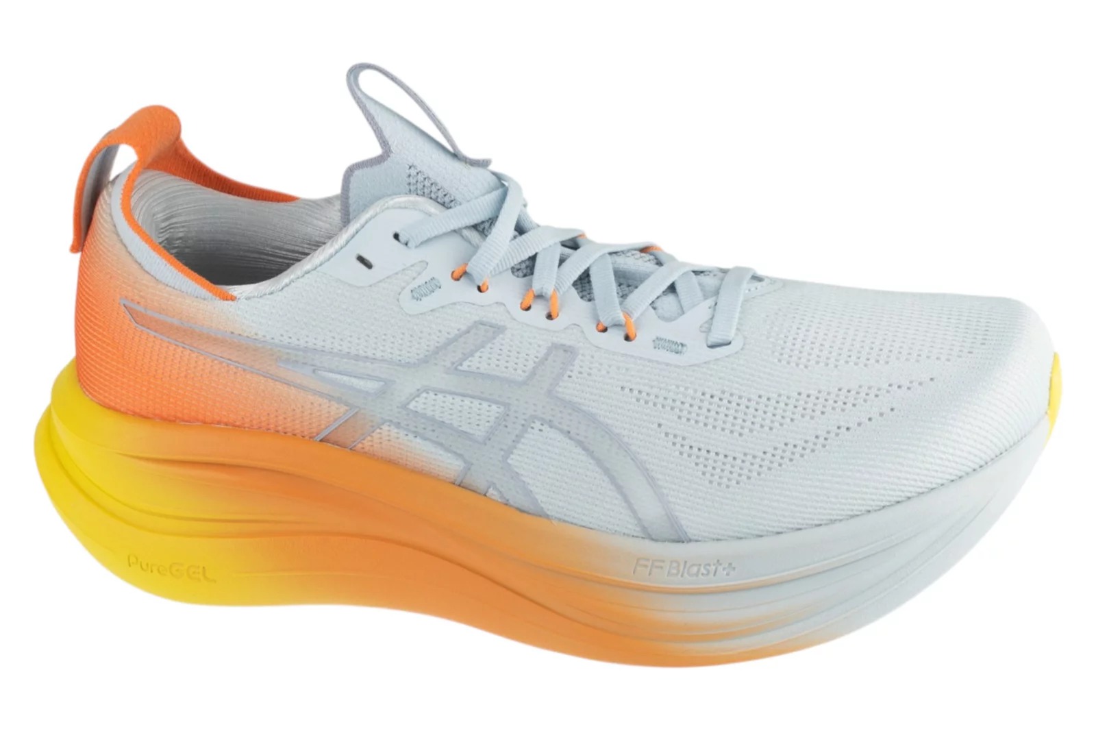נעלי ריצה אסיקס לגברים Asics Gel-Nimbus 28 - לבן/כתום