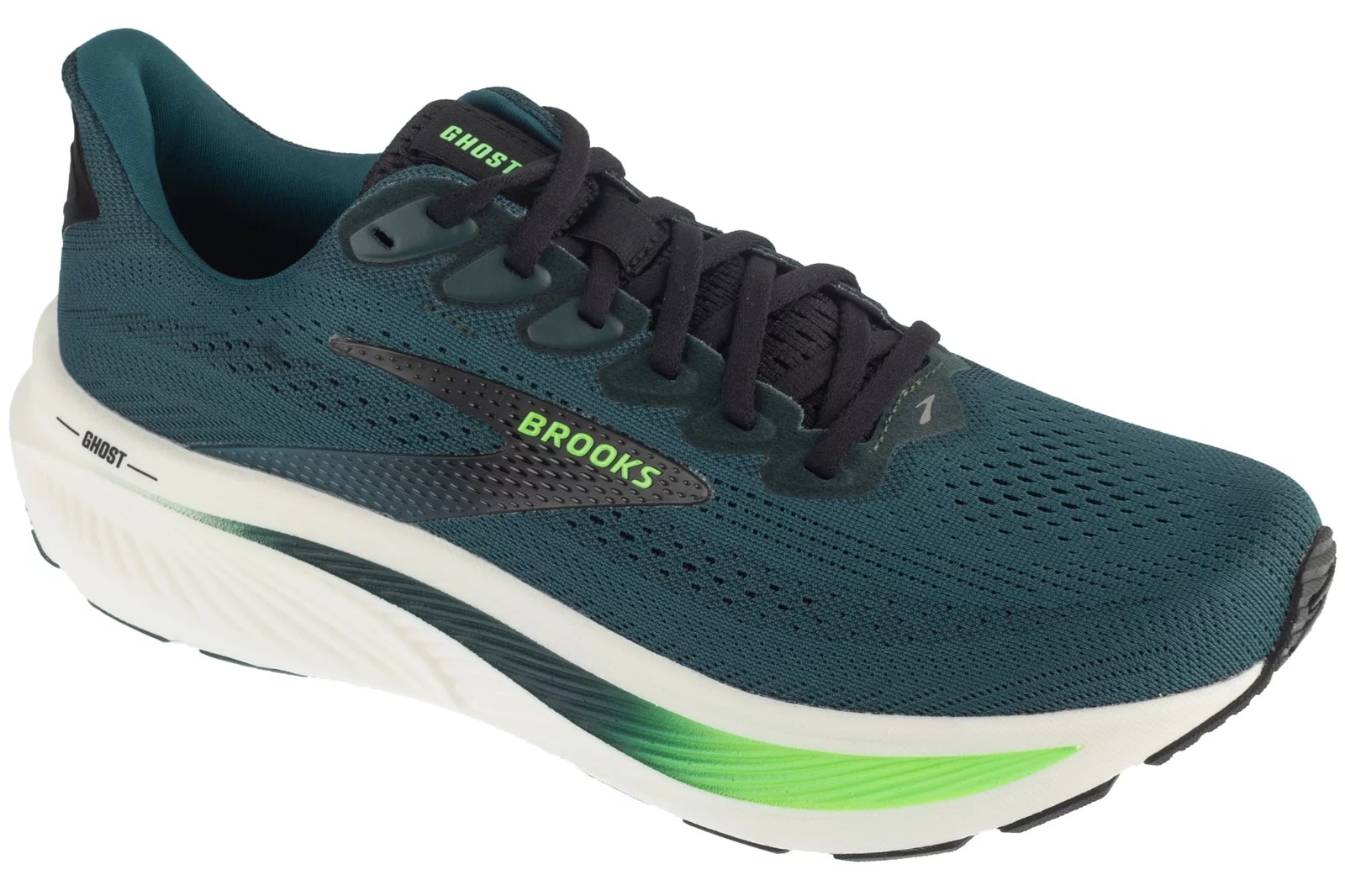 נעלי ריצה ברוקס לגברים Brooks Ghost 17 - ירוק בקבוק