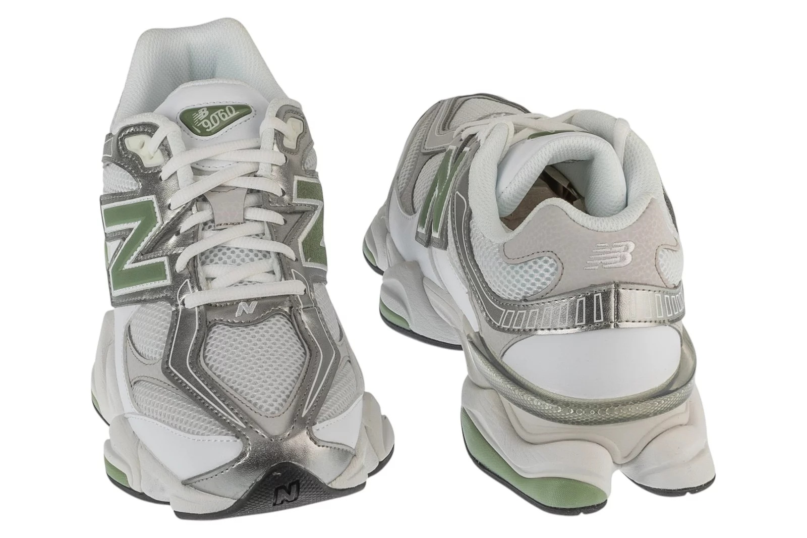 נעלי סניקרס ניו באלאנס לגברים New Balance 9060 - לבן/ירוק