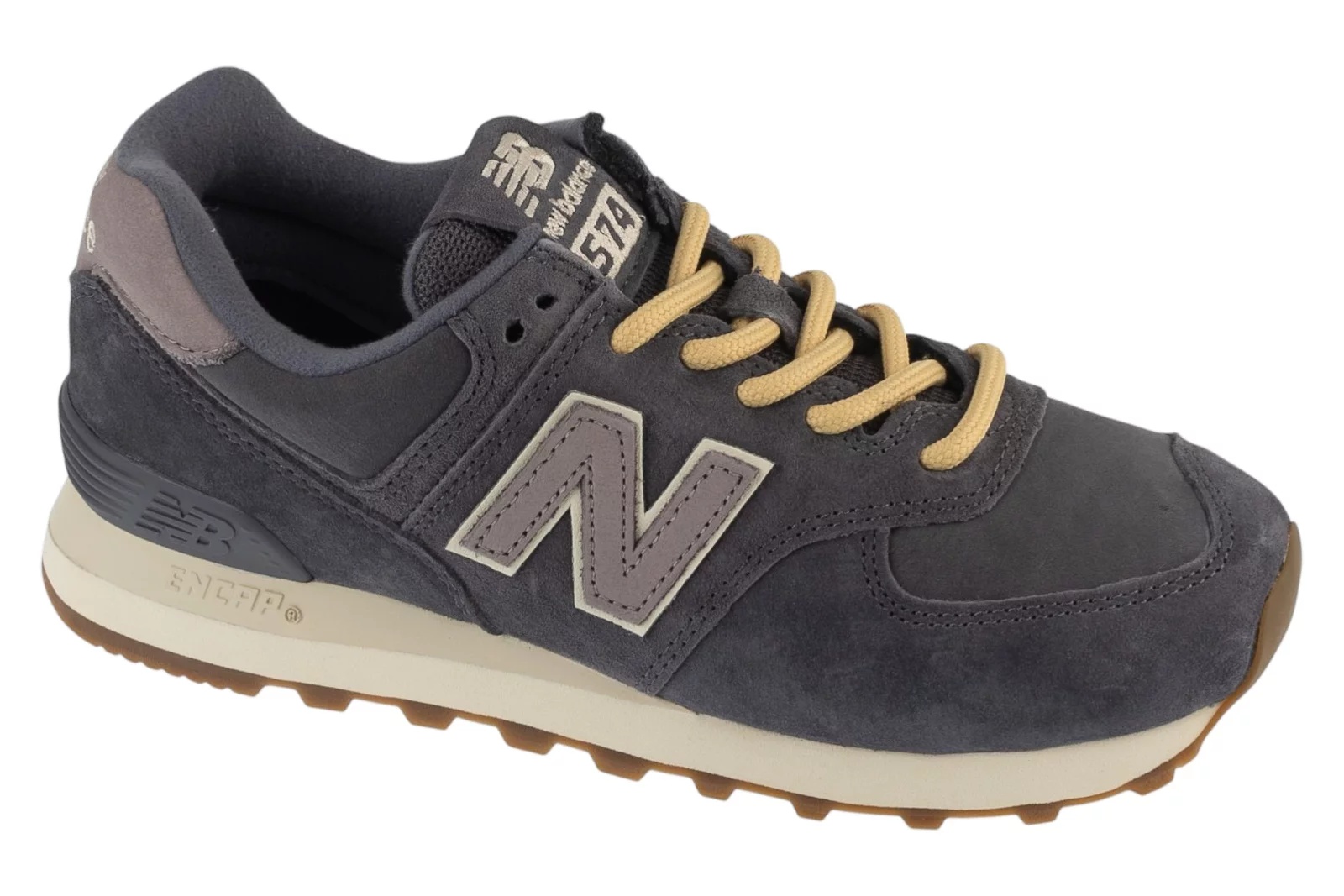 נעלי סניקרס ניו באלאנס לנשים New Balance 574 – אפור כהה נעלי סניקרס ניו באלאנס לנשים New Balance 574 - אפור כהה