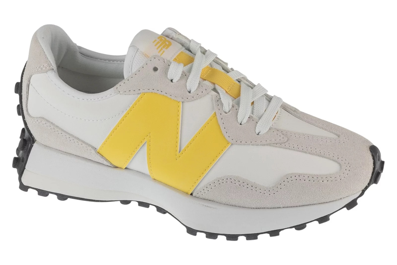 נעלי סניקרס ניו באלאנס לנשים New Balance 327 - לבן/צהוב
