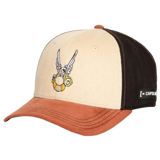 כובע Capslab לגברים Capslab Asterix - חום/כתום