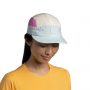 כובע באף לגברים BUFF 5 Panel Go - תכלת/לבן/ורוד